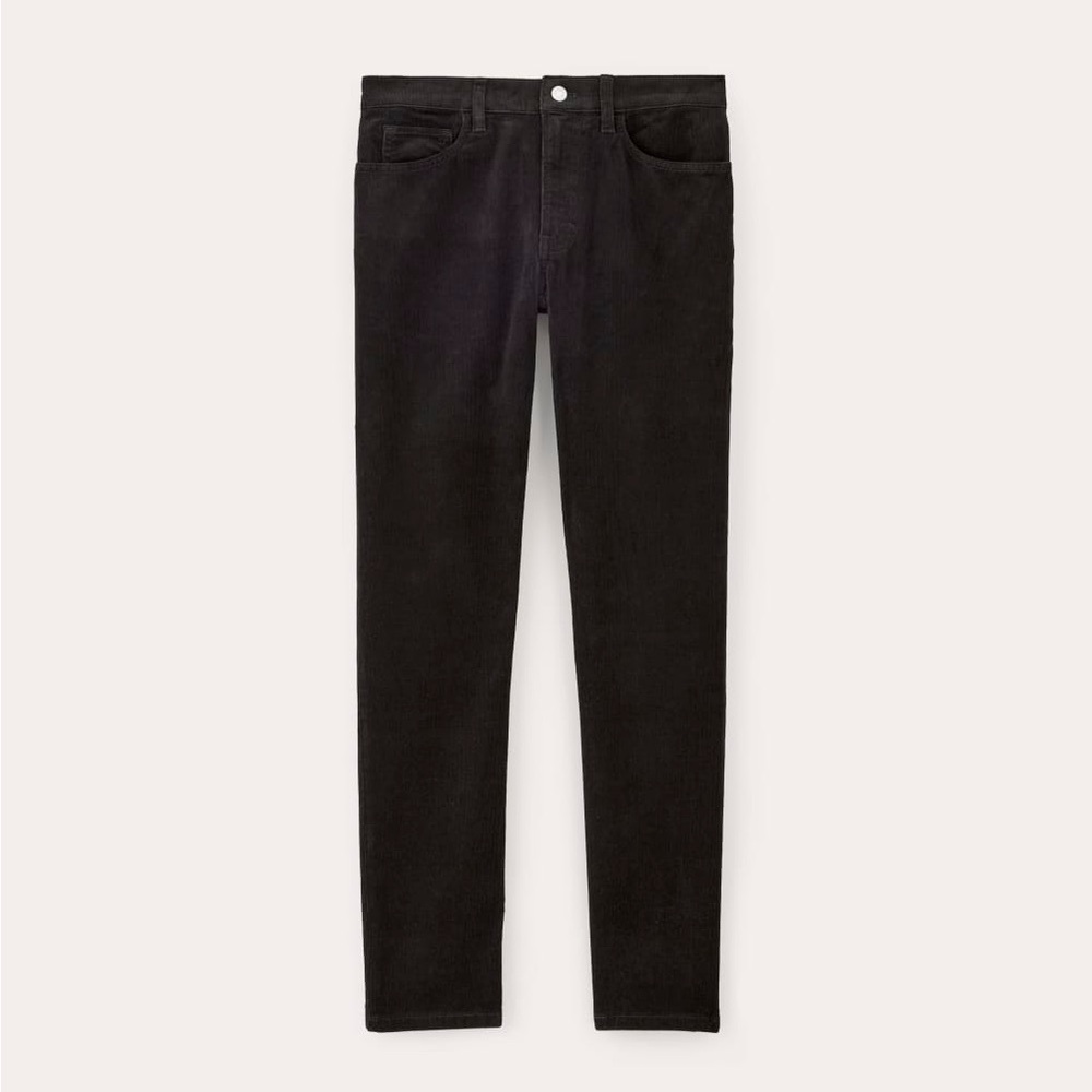 Everlane Men's Black Corduroy Slim Pants